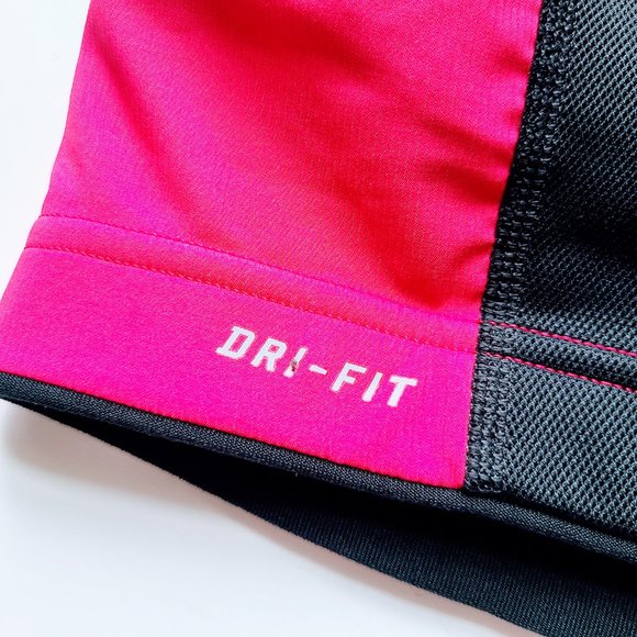 Nike Dri-Fit Swift Black / Pink High Impact Support Sports Bra Size Small - Picture 4 of 14